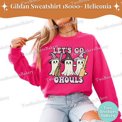 Lets Go Ghouls Halloween Baking Sweatshirt, Ghost Baker Crewneck, Hocus Pocus Inspired Sweater, Ghost Baking Sweatshirt, Spooky Baking Gift