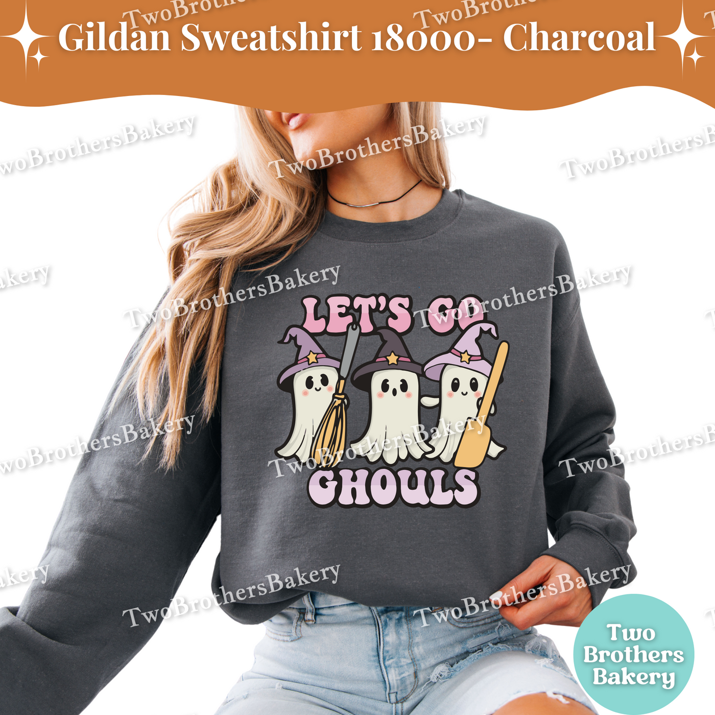 Lets Go Ghouls Halloween Baking Sweatshirt, Ghost Baker Crewneck, Hocus Pocus Inspired Sweater, Ghost Baking Sweatshirt, Spooky Baking Gift