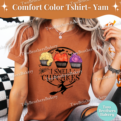 I Smell Cupcakes, Halloween Baking Tee, Hocus Pocus Inspired T-Shirt, Witch Baker, Halloween Cupcake Shirt, Spooky Baker Tee, Witchy Baker