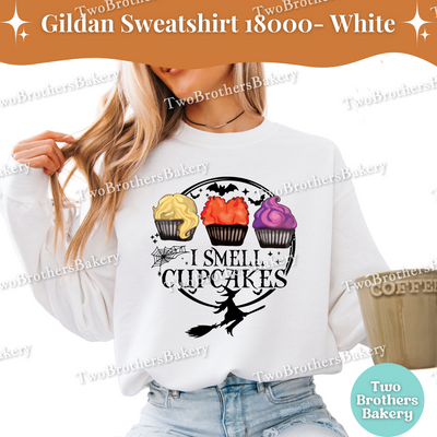 I Smell Cupcakes Sweatshirt, Hocus Pocus Baking Shirt, Halloween Cupcake Lover Sweatshirt, Witch Bakery Fall Pullover, Sanderson Sisters Top