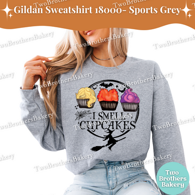 I Smell Cupcakes Sweatshirt, Hocus Pocus Baking Shirt, Halloween Cupcake Lover Sweatshirt, Witch Bakery Fall Pullover, Sanderson Sisters Top