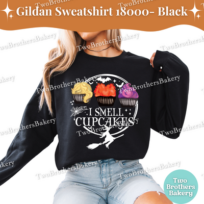 I Smell Cupcakes Sweatshirt, Hocus Pocus Baking Shirt, Halloween Cupcake Lover Sweatshirt, Witch Bakery Fall Pullover, Sanderson Sisters Top