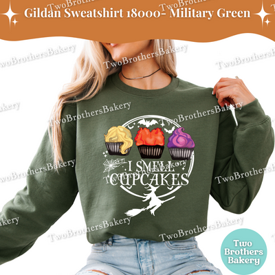 I Smell Cupcakes Sweatshirt, Hocus Pocus Baking Shirt, Halloween Cupcake Lover Sweatshirt, Witch Bakery Fall Pullover, Sanderson Sisters Top