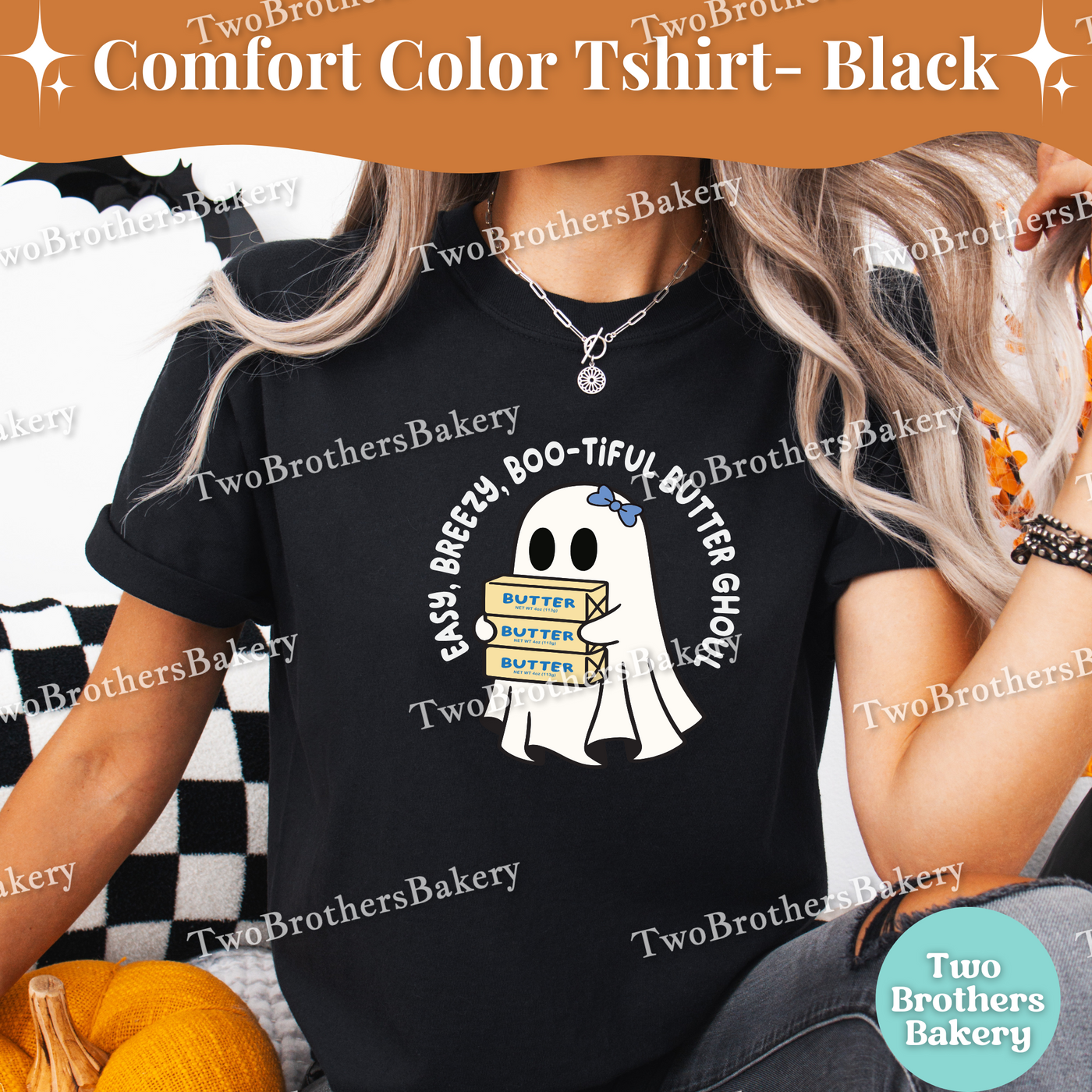 Boo-tiful Butter Ghoul, Halloween Baking Tee, Spooky Cute Fall Apparel, Butter Lover, Butter Tshirt, Spooky Baker, Cute Halloween Baker