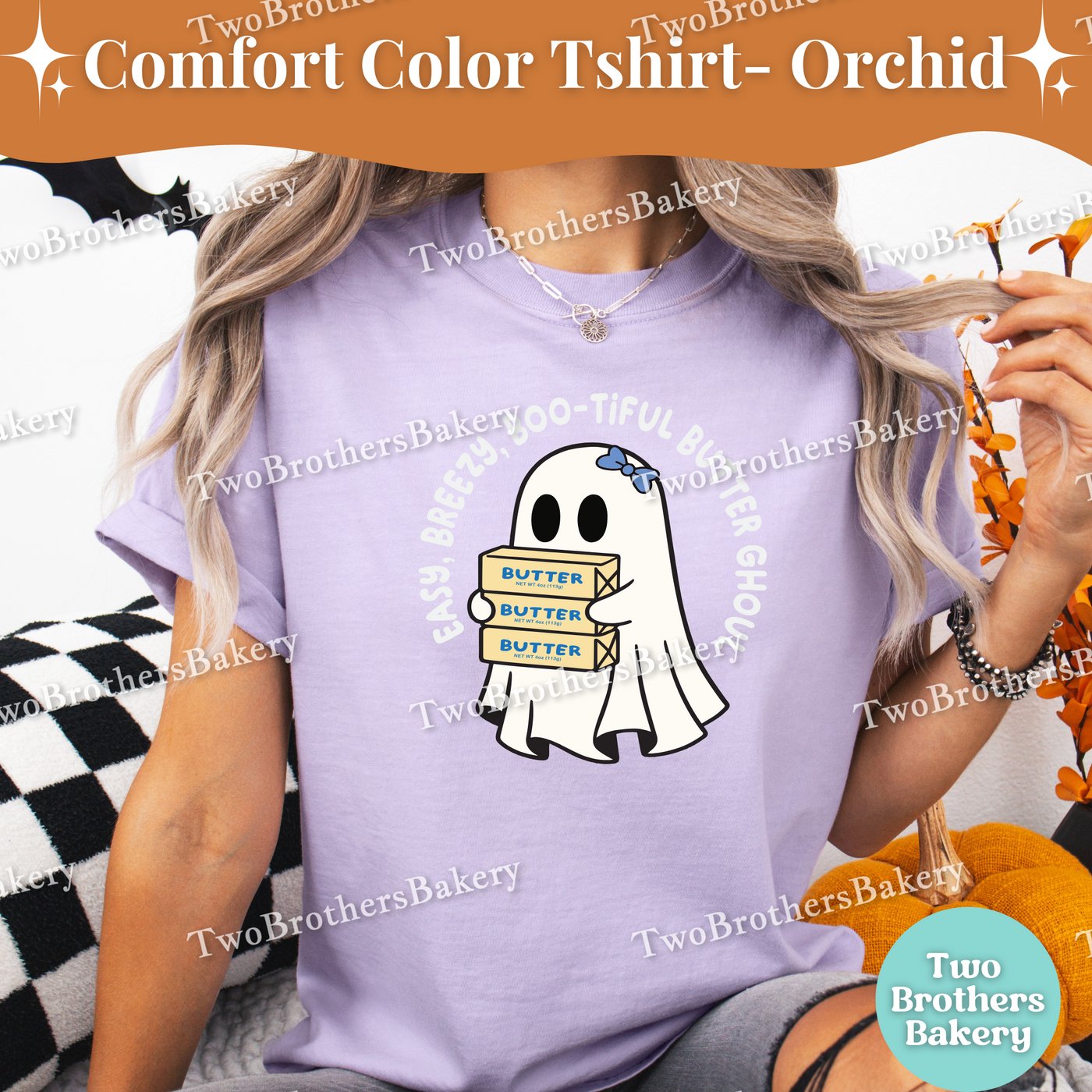 Boo-tiful Butter Ghoul, Halloween Baking Tee, Spooky Cute Fall Apparel, Butter Lover, Butter Tshirt, Spooky Baker, Cute Halloween Baker