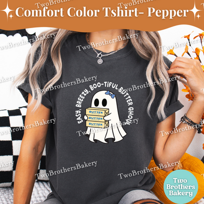 Boo-tiful Butter Ghoul, Halloween Baking Tee, Spooky Cute Fall Apparel, Butter Lover, Butter Tshirt, Spooky Baker, Cute Halloween Baker