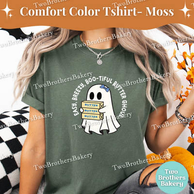 Boo-tiful Butter Ghoul, Halloween Baking Tee, Spooky Cute Fall Apparel, Butter Lover, Butter Tshirt, Spooky Baker, Cute Halloween Baker