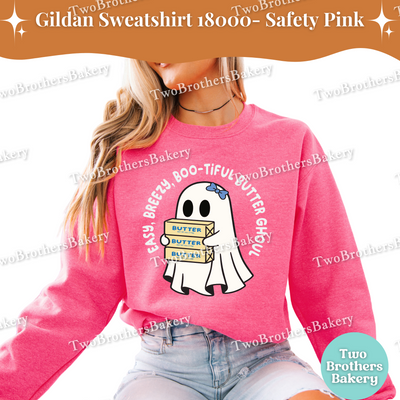 Easy Breezy Boo-tiful Butter Ghoul, Cute Halloween Baking Crewneck, Cottage Bakers, Fall Baking Top, Butter Sweatshirt, Halloween Baking Top
