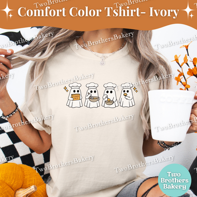 Halloween Ghost Shirt, Cute Spooky Baking Tee, Cake Pop Baker, Autumn Baking, Ghost Kitchen Crew, Halloween Baking Shirt, Cakepop Ghosts