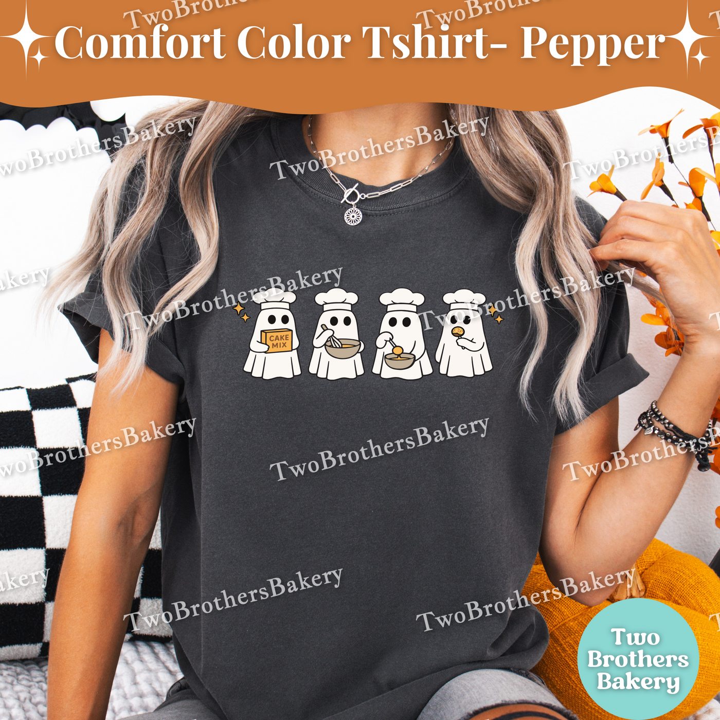 Halloween Ghost Shirt, Cute Spooky Baking Tee, Cake Pop Baker, Autumn Baking, Ghost Kitchen Crew, Halloween Baking Shirt, Cakepop Ghosts