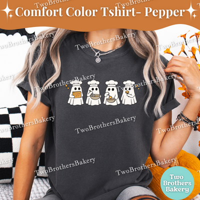 Halloween Ghost Shirt, Cute Spooky Baking Tee, Cake Pop Baker, Autumn Baking, Ghost Kitchen Crew, Halloween Baking Shirt, Cakepop Ghosts