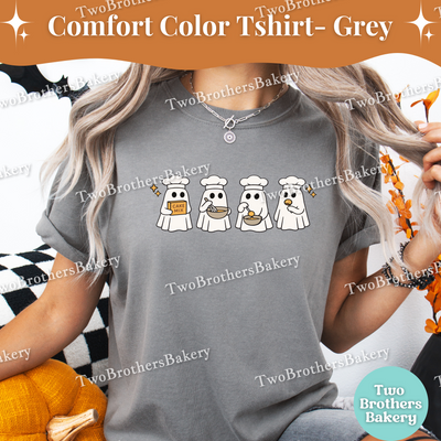 Halloween Ghost Shirt, Cute Spooky Baking Tee, Cake Pop Baker, Autumn Baking, Ghost Kitchen Crew, Halloween Baking Shirt, Cakepop Ghosts