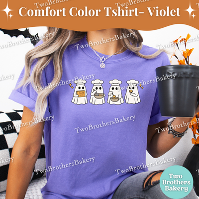 Halloween Ghost Shirt, Cute Spooky Baking Tee, Cake Pop Baker, Autumn Baking, Ghost Kitchen Crew, Halloween Baking Shirt, Cakepop Ghosts