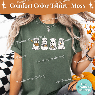 Halloween Ghost Shirt, Cute Spooky Baking Tee, Cake Pop Baker, Autumn Baking, Ghost Kitchen Crew, Halloween Baking Shirt, Cakepop Ghosts