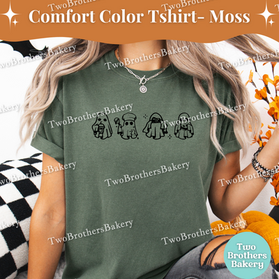 Halloween Ghost Shirt, Photography Videography Tee, Macaron Ghosts, Caffeine Fuel Tee, Spooky Baker, Content Creator Shirt, Autumn Ghost Tee