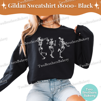 Dancing Skeleton Bakers Sweatshirt, Halloween Macaron, Cupcake & Cake Baking Crewneck, Spooky Fall Dessert Lover Shirt, Baking Skeletons