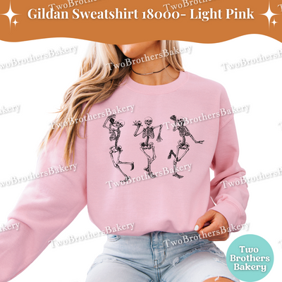 Dancing Skeleton Bakers Sweatshirt, Halloween Macaron, Cupcake & Cake Baking Crewneck, Spooky Fall Dessert Lover Shirt, Baking Skeletons