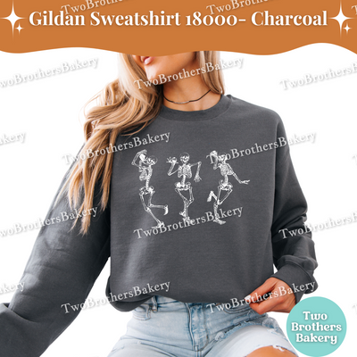 Dancing Skeleton Bakers Sweatshirt, Halloween Macaron, Cupcake & Cake Baking Crewneck, Spooky Fall Dessert Lover Shirt, Baking Skeletons