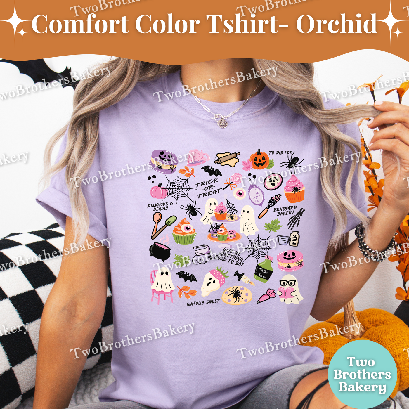 Halloween Baking Shirt, Cute Spooky Bakery Tee, Trick or Treat Baking T-Shirt, Fall Baker Shirt, Ghost Cupcake Top, Halloween Baking Crew