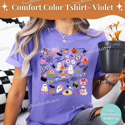 Halloween Baking Shirt, Cute Spooky Bakery Tee, Trick or Treat Baking T-Shirt, Fall Baker Shirt, Ghost Cupcake Top, Halloween Baking Crew