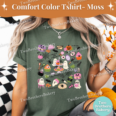 Halloween Baking Shirt, Cute Spooky Bakery Tee, Trick or Treat Baking T-Shirt, Fall Baker Shirt, Ghost Cupcake Top, Halloween Baking Crew