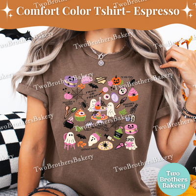 Halloween Baking Shirt, Cute Spooky Bakery Tee, Trick or Treat Baking T-Shirt, Fall Baker Shirt, Ghost Cupcake Top, Halloween Baking Crew