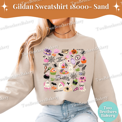 Halloween Baking Sweatshirt, Cute Ghost Bakers, Family Matching Fall Outfit, Spooky Baker Crewneck, Halloween Baking Crew, Haunted Bakery