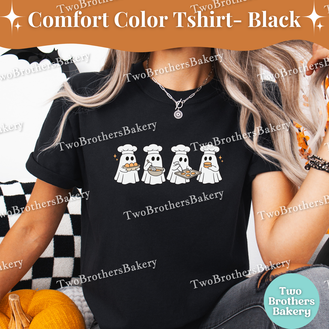 Ghost Macaron Baker Shirt, Halloween Baking Tee, Cute Ghost Baker T-Shirt, Macaron Lover Gift, Spooky Baker Tee, Halloween Macarons T-Shirt