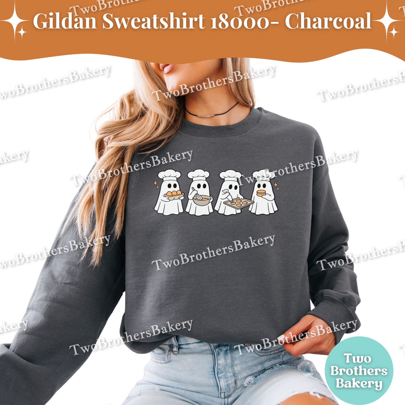 Macaron Ghost Baking Sweatshirt, Halloween Baking Crewneck, Spooky Ghost Bakers, Fall Baking Sweatshirt, Macaron Baking Sweatshirt, Cookier