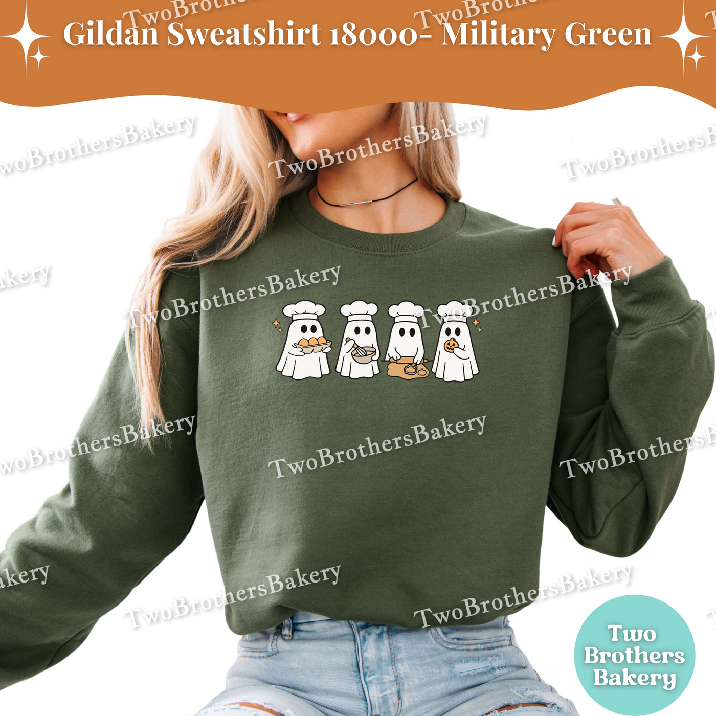 Cookie Ghost Baking Sweatshirt, Halloween Baking Crewneck, Spooky Ghost Bakers, Fall Baking Sweatshirt, Cookie Baking Sweatshirt, Cookier