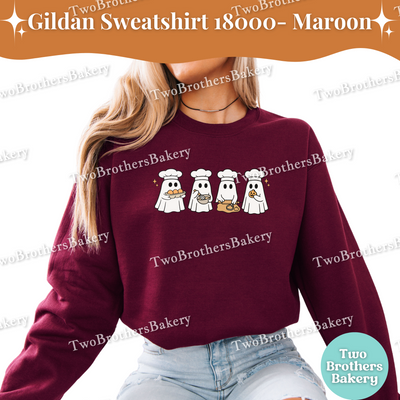 Cookie Ghost Baking Sweatshirt, Halloween Baking Crewneck, Spooky Ghost Bakers, Fall Baking Sweatshirt, Cookie Baking Sweatshirt, Cookier