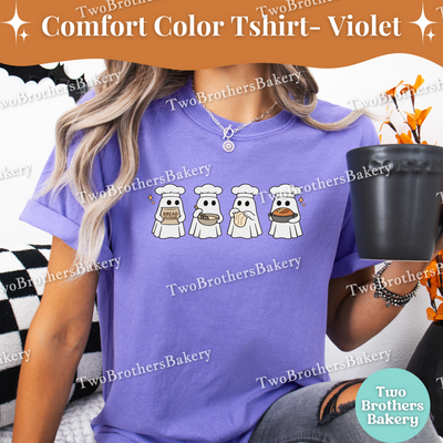Sourdough Ghost Baking Shirt, Cute Halloween Tee, Sourdough Ghosts, Spooky Baker Tee, Ghost Kitchen Crew, Fall Baking T-Shirt