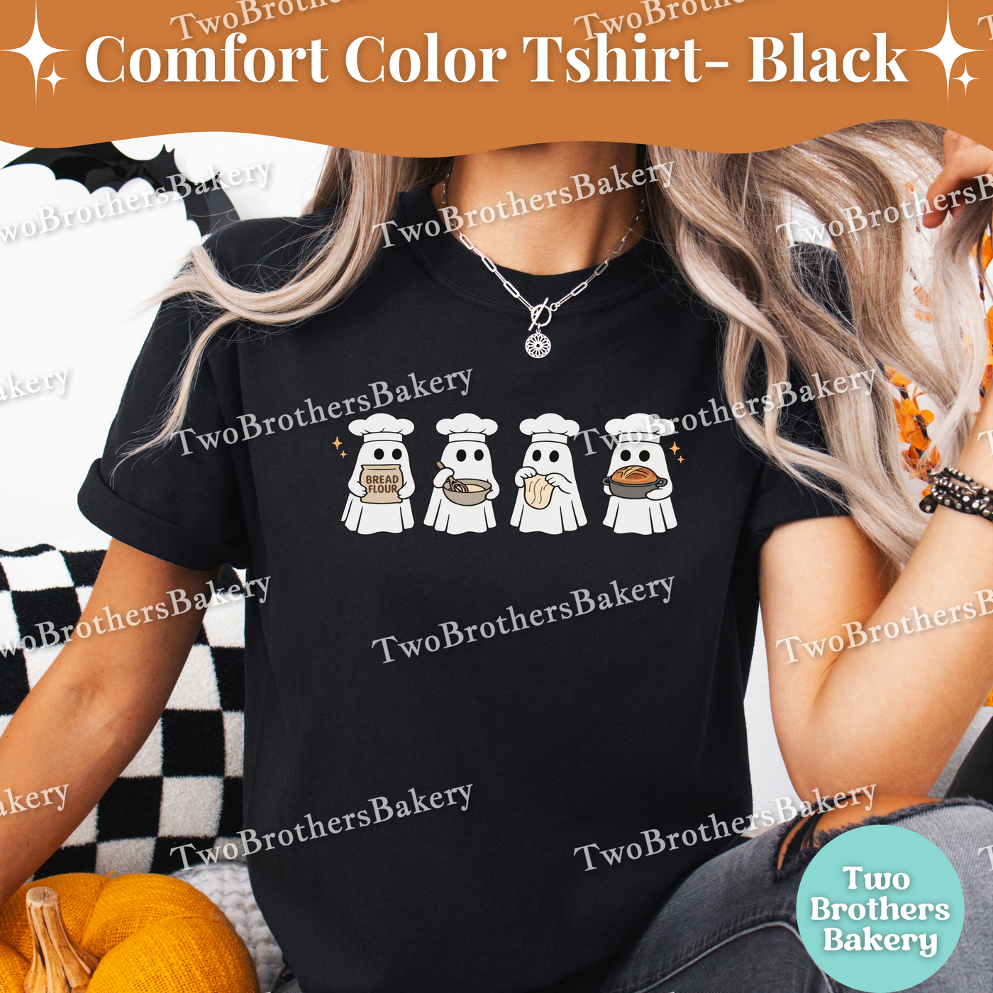 Sourdough Ghost Baking Shirt, Cute Halloween Tee, Sourdough Ghosts, Spooky Baker Tee, Ghost Kitchen Crew, Fall Baking T-Shirt