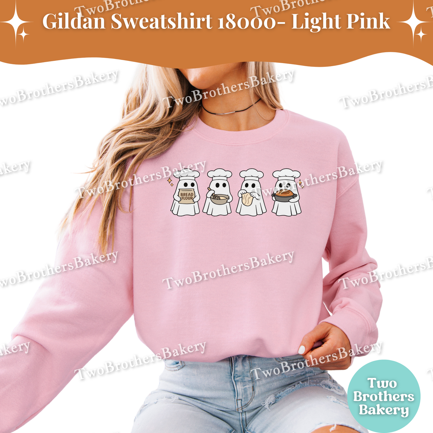 Sourdough Ghost Baking Sweatshirt, Cute Halloween Baking Crewneck, Spooky Ghost Bakers, Fall Baking Sweatshirt, Sourdough Baking Sweatshirt