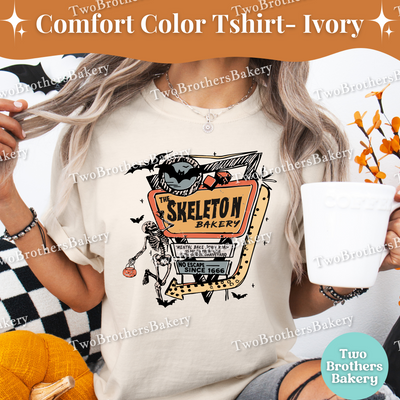 Skeleton Baker, Halloween Baking Tee, Retro Spooky Baker Shirt, Mental Bake Down, Funny Halloween Shirt, T-Shirt for Bakers, Graveyward Tee