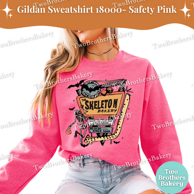 Skeleton Bakery Halloween Sweatshirt, Retro Baking Crewneck, Fall Sweater for Bakers, Vintage Halloween Top, Spooky Baker, Halloween Baker
