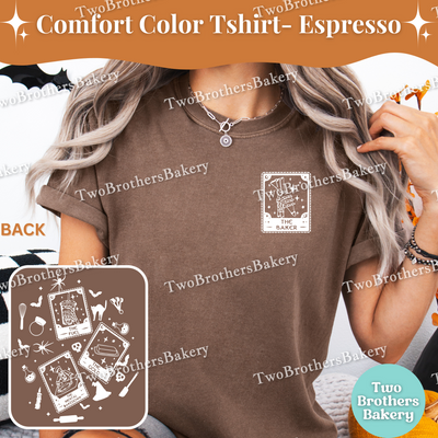 Tarot Card Shirt, Spooky Baker, Tarot Card Baker, Bats Witch Spells Potion Design, Halloween Baking Shirt, Cute Halloween Baking Tee