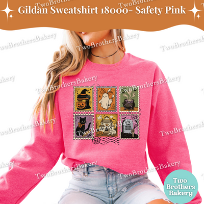 Halloween Baking Sweatshirt, Cottage Baker, Halloween Postage Stamp Design, Spooky Cute Fall Sweater, Spooky Baker Sweatshirt, Baking Stamps