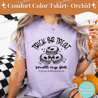 Trick or Treat Smell My Feet, Halloween Baking Tee, Skeleton Ghost Macarons, Spooky Cute Baking Tee, Halloween Macaron Shirt, Spooky Baker