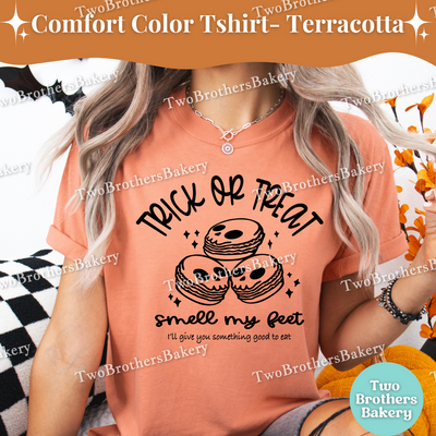 Trick or Treat Smell My Feet, Halloween Baking Tee, Skeleton Ghost Macarons, Spooky Cute Baking Tee, Halloween Macaron Shirt, Spooky Baker