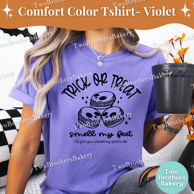 Trick or Treat Smell My Feet, Halloween Baking Tee, Skeleton Ghost Macarons, Spooky Cute Baking Tee, Halloween Macaron Shirt, Spooky Baker