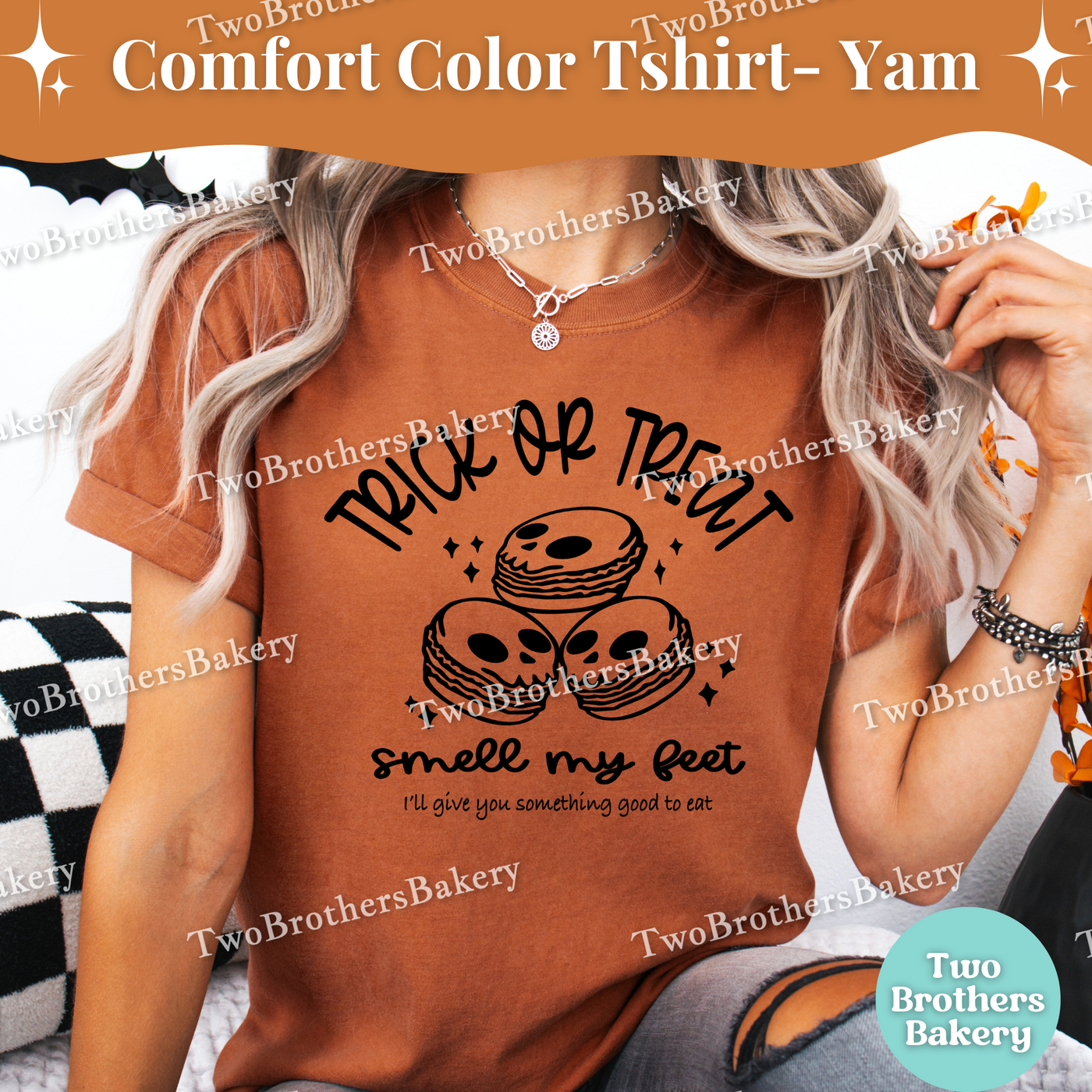 Trick or Treat Smell My Feet, Halloween Baking Tee, Skeleton Ghost Macarons, Spooky Cute Baking Tee, Halloween Macaron Shirt, Spooky Baker