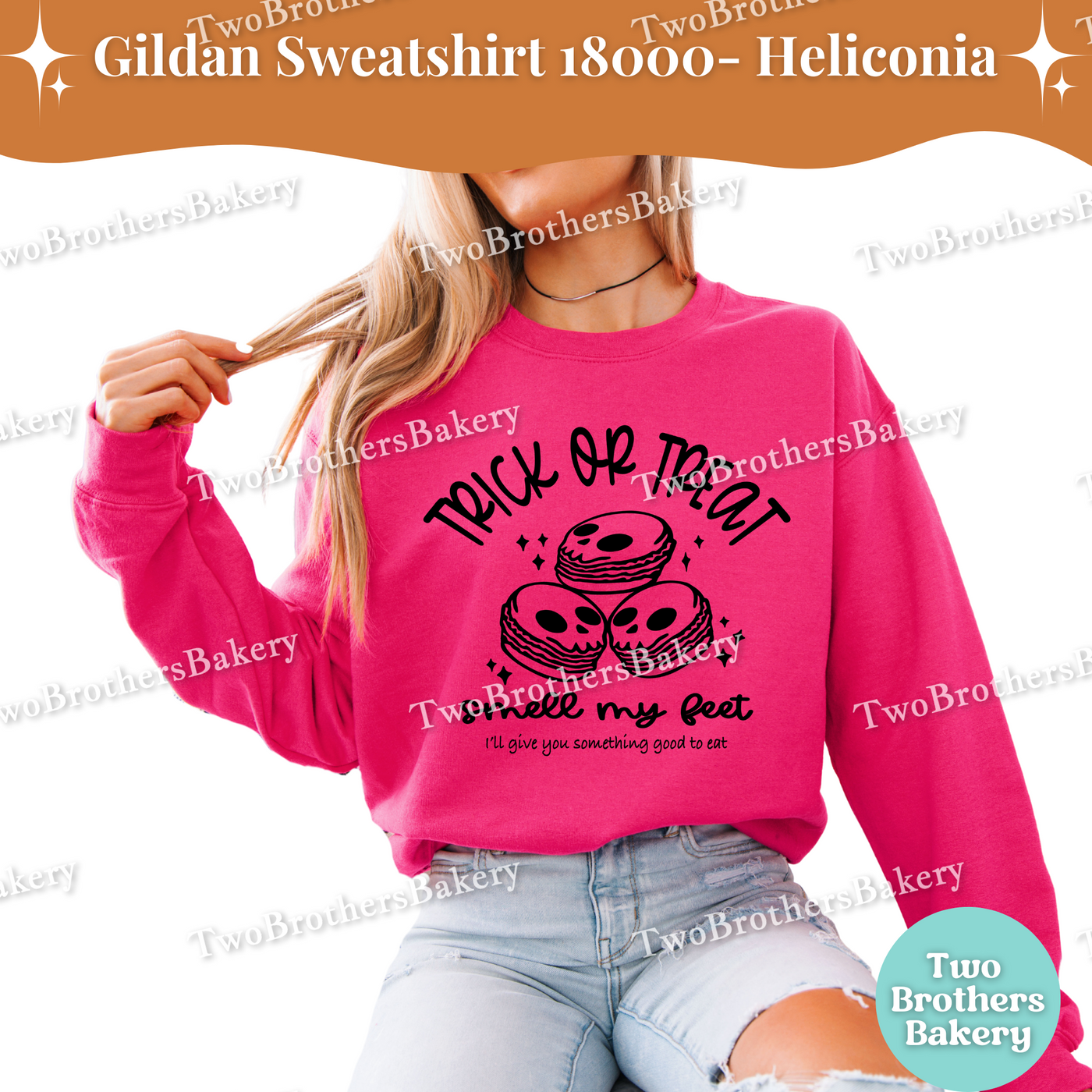 Trick or Treat Smell My Feet, Halloween Baking Sweatshirt, Macaron Lovers Pullover, Halloween Macaron Sweater, Spooky Baker, Macaron Puns