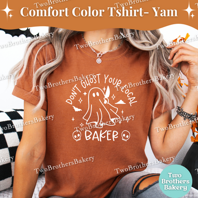 Dont Ghost Your Baker Tee, Funny Halloween Baking Tee, Cottage Bakery, Small Business Tee, Spooky Baker, Ghost Baker, Halloween Baking Shirt