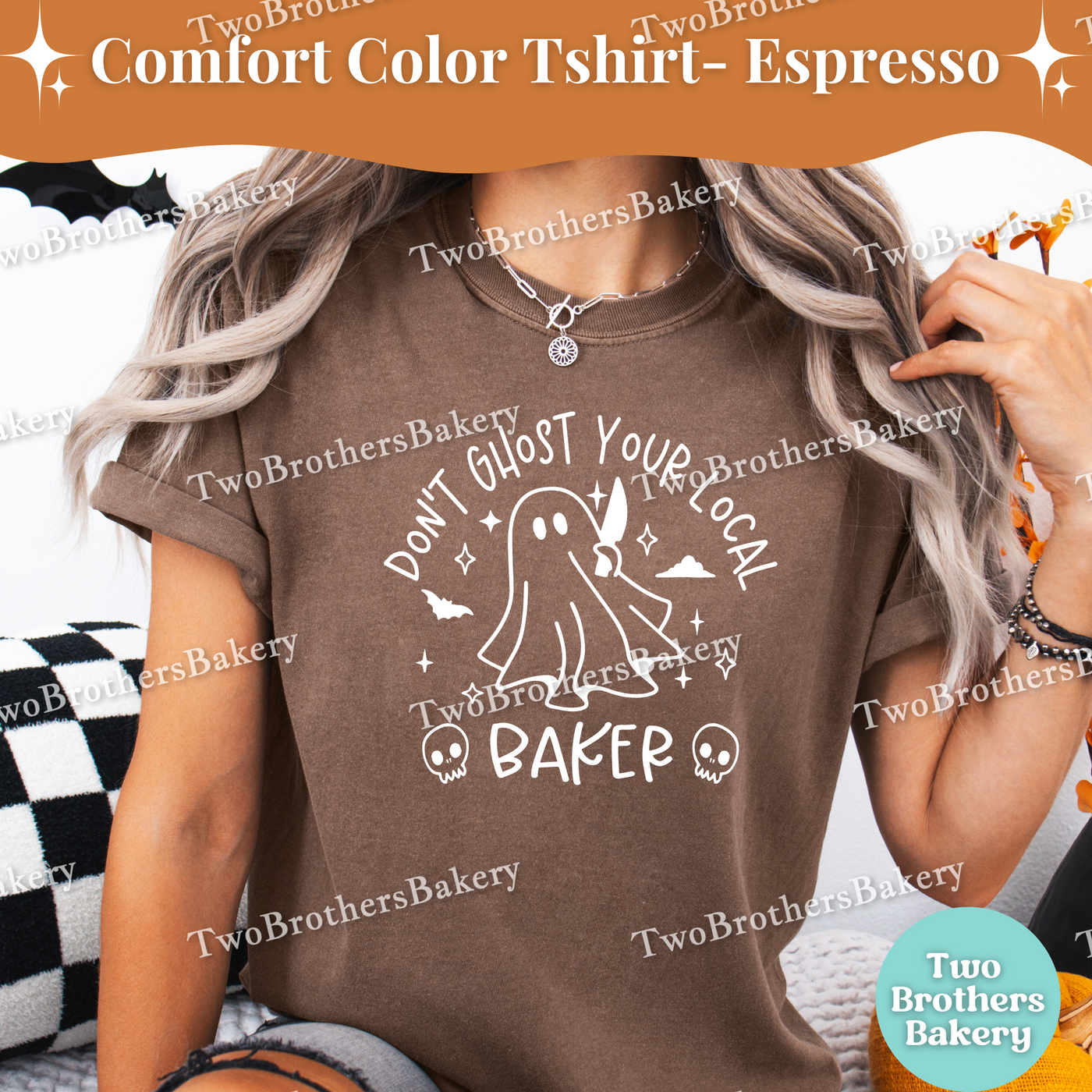 Dont Ghost Your Baker Tee, Funny Halloween Baking Tee, Cottage Bakery, Small Business Tee, Spooky Baker, Ghost Baker, Halloween Baking Shirt