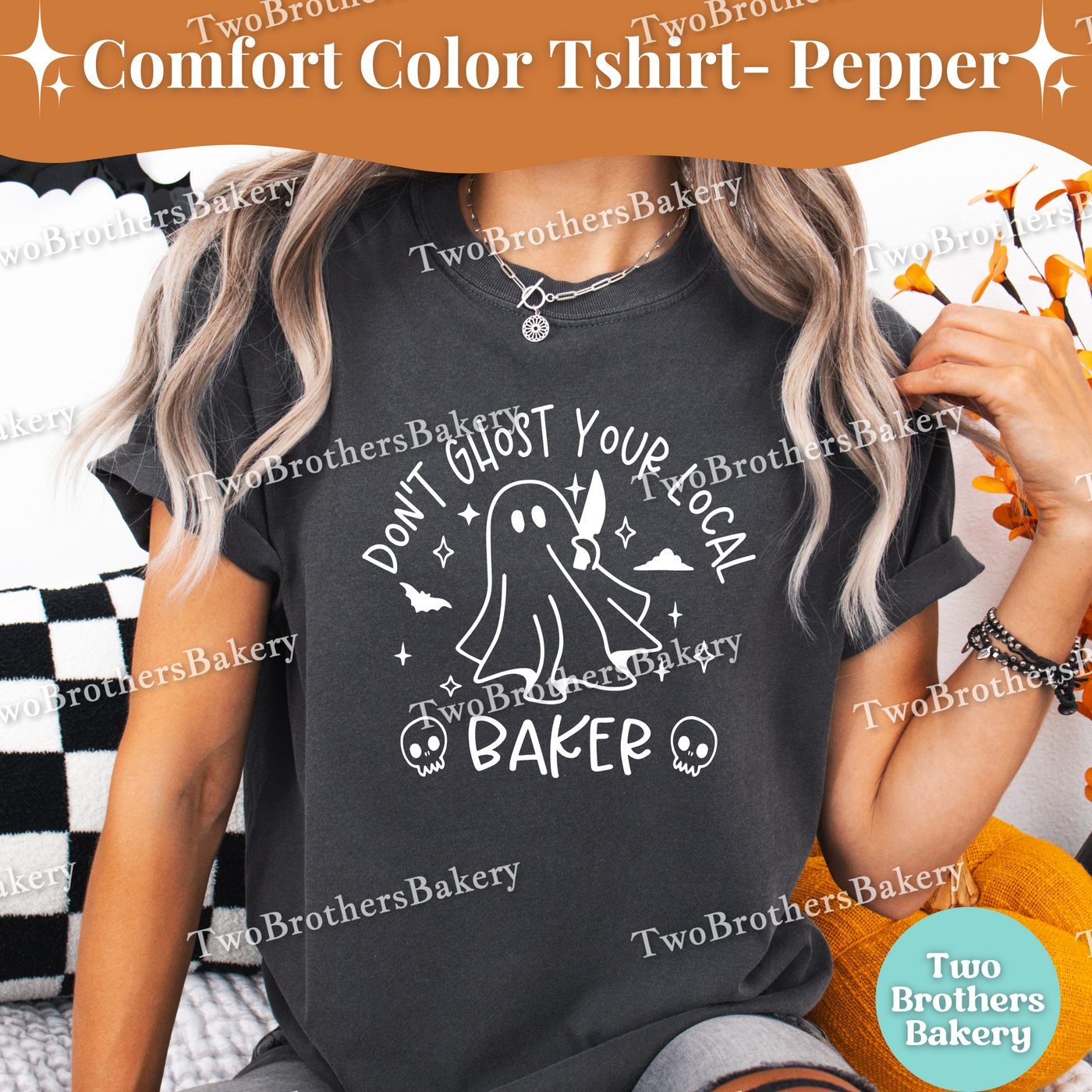 Dont Ghost Your Baker Tee, Funny Halloween Baking Tee, Cottage Bakery, Small Business Tee, Spooky Baker, Ghost Baker, Halloween Baking Shirt