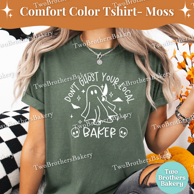 Dont Ghost Your Baker Tee, Funny Halloween Baking Tee, Cottage Bakery, Small Business Tee, Spooky Baker, Ghost Baker, Halloween Baking Shirt
