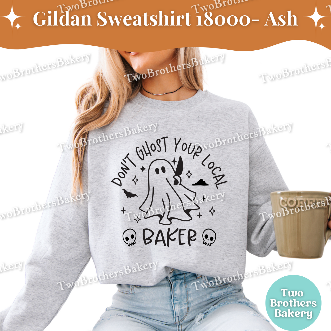Dont Ghost Your Local Baker Sweatshirt, Cute Halloween Baking Crewneck, Ghost Bakery Sweatshirt, Support Small Business, Fall Baker Gift