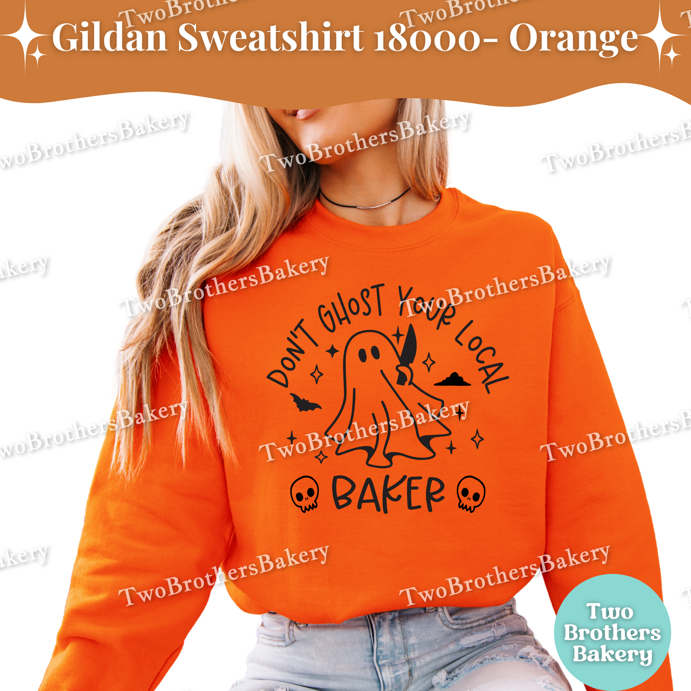 Dont Ghost Your Local Baker Sweatshirt, Cute Halloween Baking Crewneck, Ghost Bakery Sweatshirt, Support Small Business, Fall Baker Gift