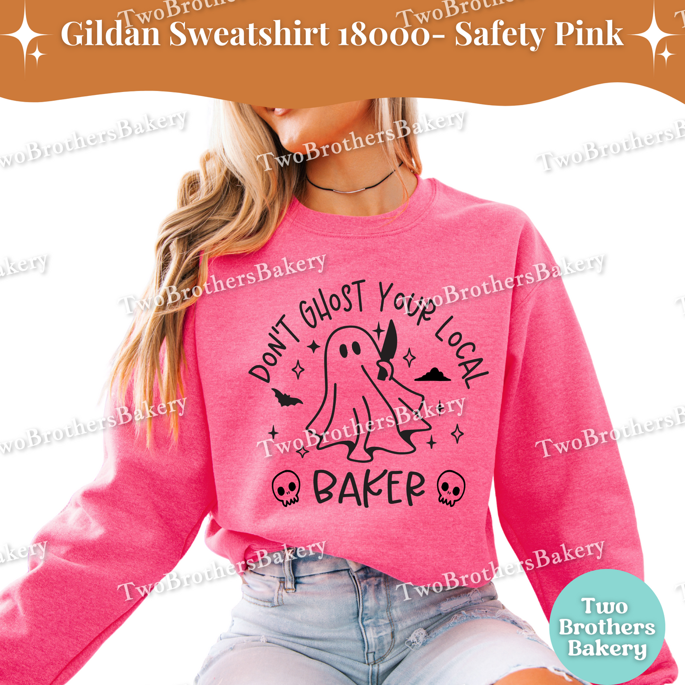 Dont Ghost Your Local Baker Sweatshirt, Cute Halloween Baking Crewneck, Ghost Bakery Sweatshirt, Support Small Business, Fall Baker Gift